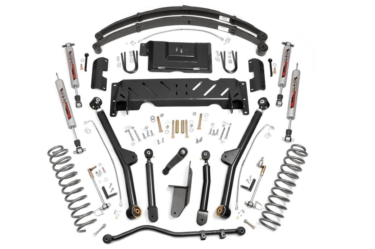 4.5 Inch Lift Kit | Long Arm | RR Leafs | NP242 | Jeep Cherokee XJ 4WD (84-01)